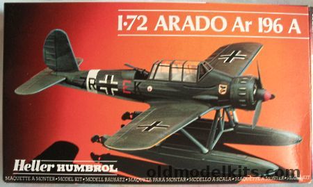 Heller 1/72 Arado AR-196A Floatplane - Luftwaffe 2/SAGr 125 1942 or 102 Sq Romanian Air Force Odessa 1943, 80241 plastic model kit